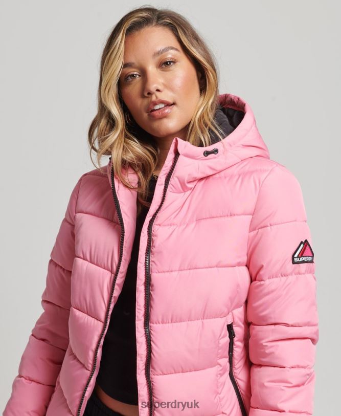 Spirit Sports Puffer Women Pink Clothing Superdry 66N8N5428