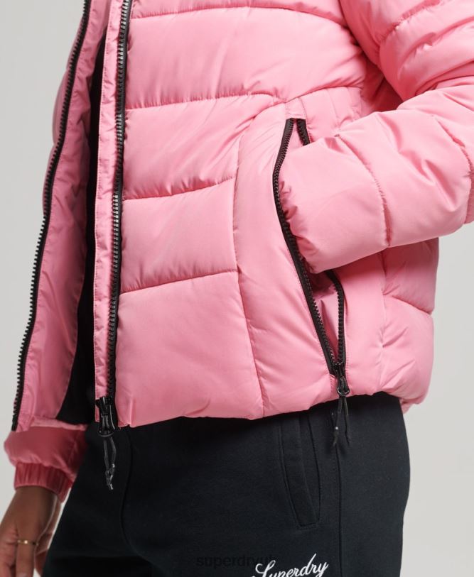 Spirit Sports Puffer Women Pink Clothing Superdry 66N8N5428
