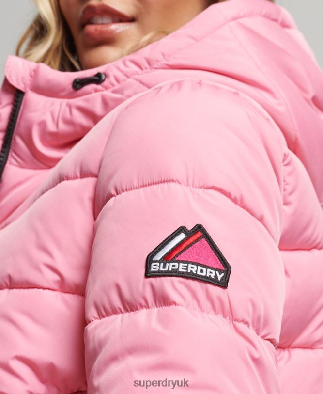 Spirit Sports Puffer Women Pink Clothing Superdry 66N8N5428