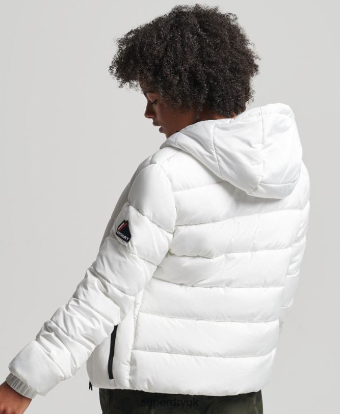 Spirit Sports Puffer Women White Clothing Superdry 66N8N5556