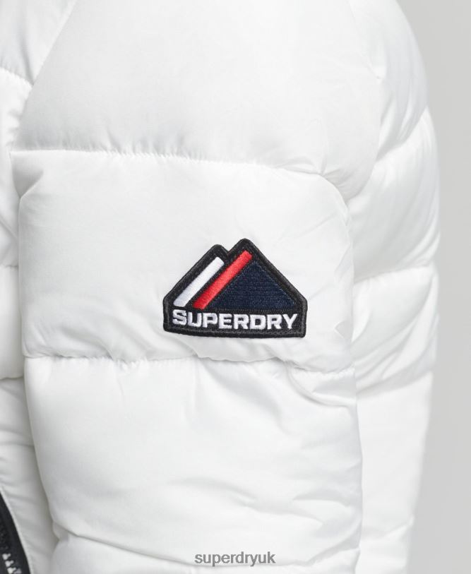 Spirit Sports Puffer Women White Clothing Superdry 66N8N5556