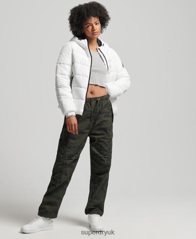 Spirit Sports Puffer Women White Clothing Superdry 66N8N5556