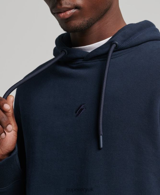Sport Logo Club Hoodie Men Navy Clothing Superdry 66N8N5116