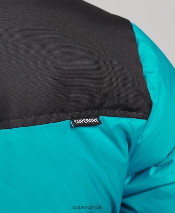 Sportstyle Code Puffer Jacket Women Green Clothing Superdry 66N8N5631