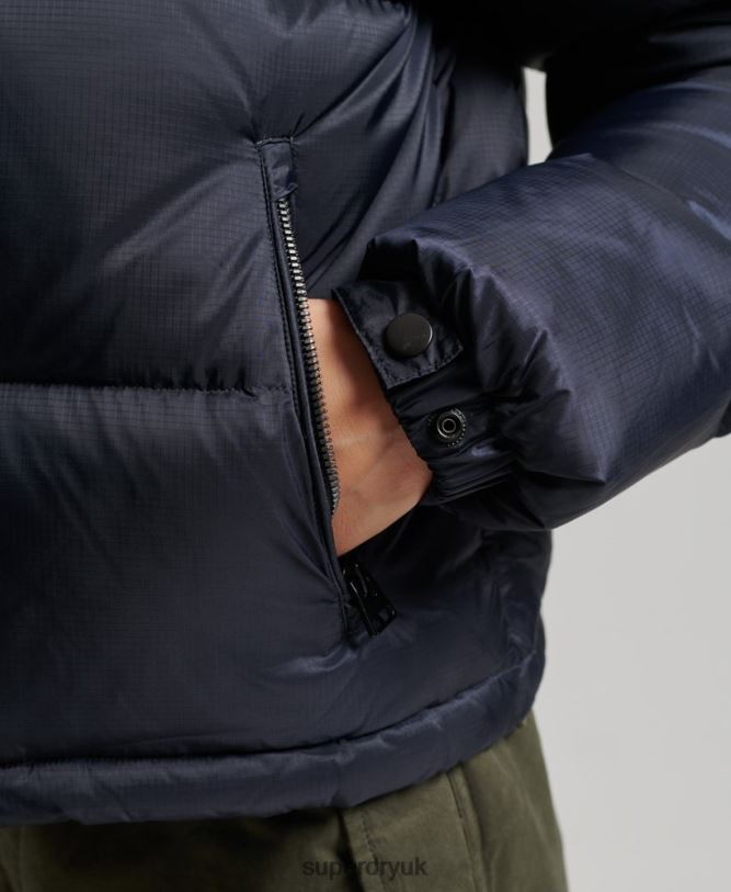 Sportstyle Code Puffer Jacket Women Navy Clothing Superdry 66N8N5507