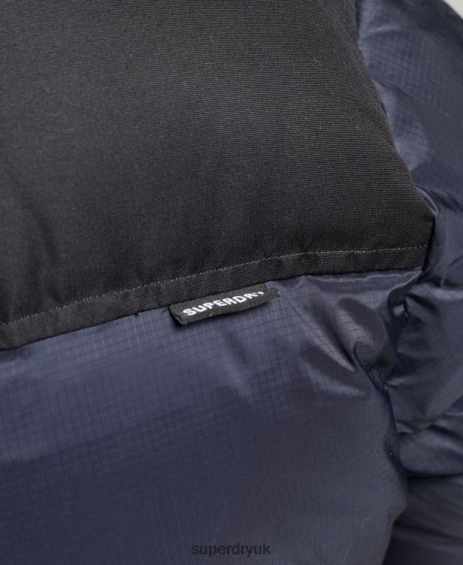 Sportstyle Code Puffer Jacket Women Navy Clothing Superdry 66N8N5507