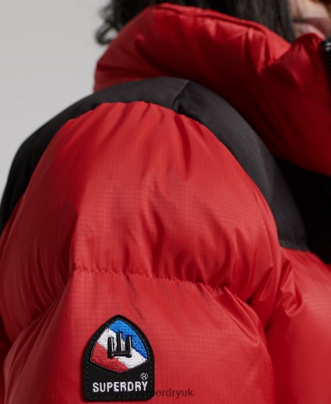 Sportstyle Code Puffer Jacket Women Red Clothing Superdry 66N8N5524