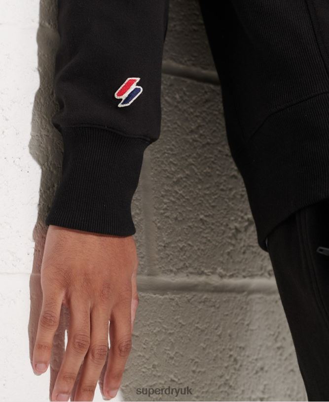 Sportstyle Essential Crew Neck Sweatshirt Men Black Clothing Superdry 66N8N814