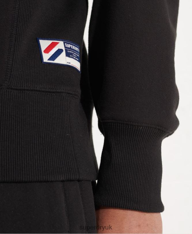 Sportstyle Essential Crew Neck Sweatshirt Men Black Clothing Superdry 66N8N814