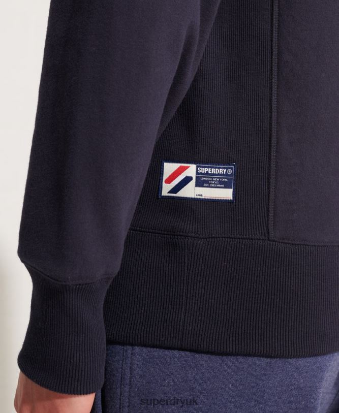 Sportstyle Essential Crew Neck Sweatshirt Men Navy Clothing Superdry 66N8N5209