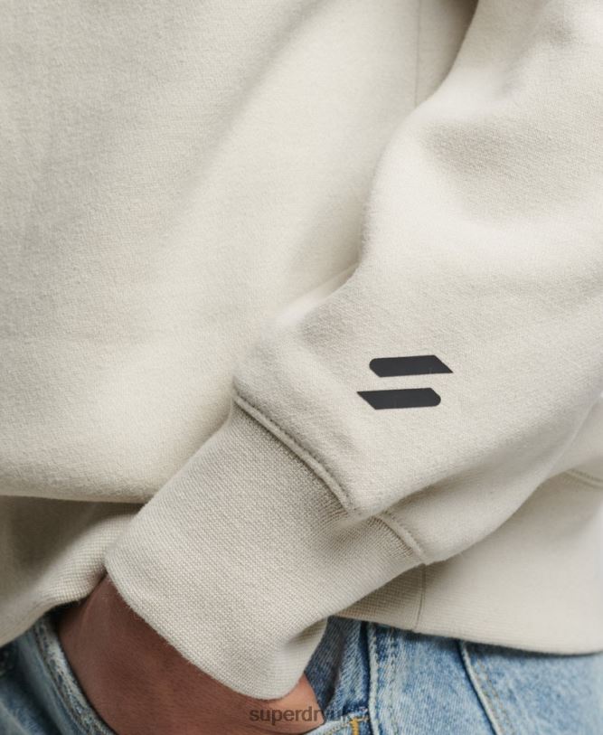 Sportswear Half Zip Sweatshirt Men Beige Clothing Superdry 66N8N726