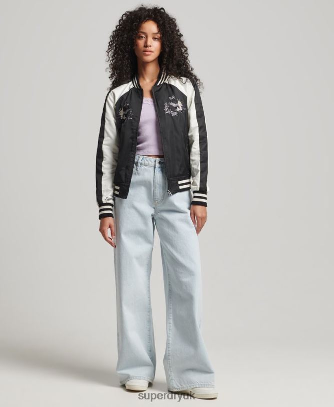 Suika Jacket Women Black Clothing Superdry 66N8N3840