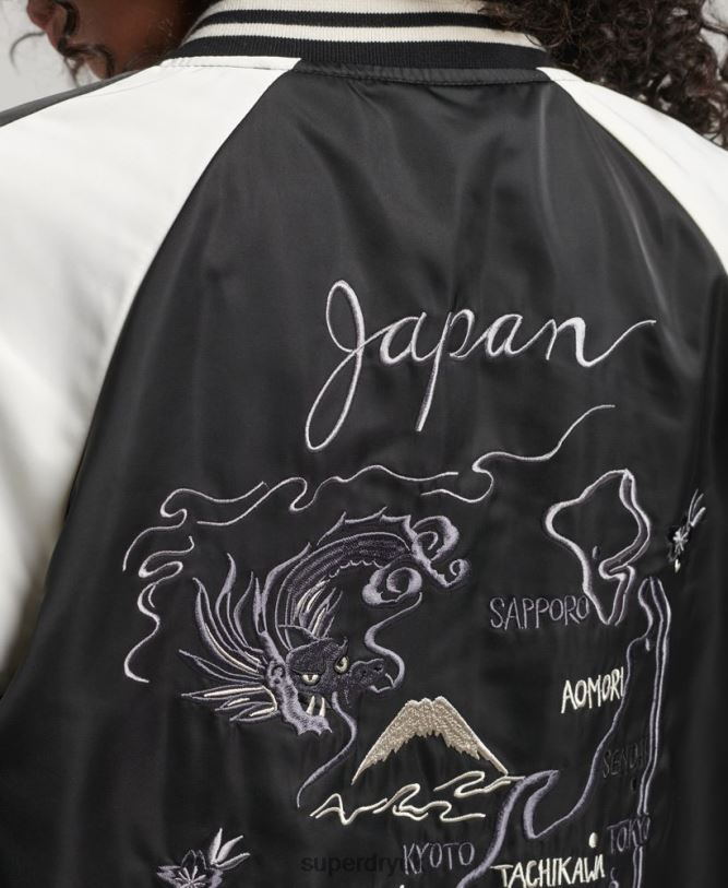 Suika Jacket Women Black Clothing Superdry 66N8N3840