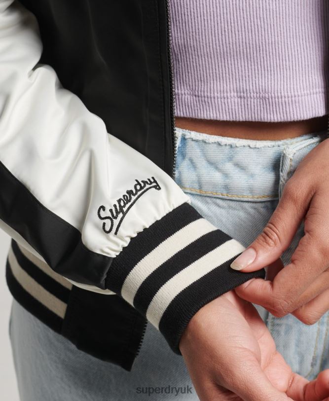 Suika Jacket Women Black Clothing Superdry 66N8N3840