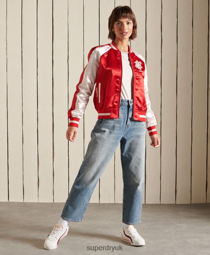 Suika Jacket Women Red Clothing Superdry 66N8N5522