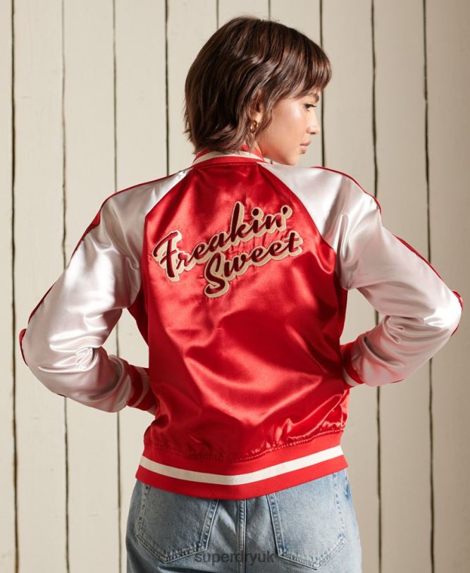 Suika Jacket Women Red Clothing Superdry 66N8N5522