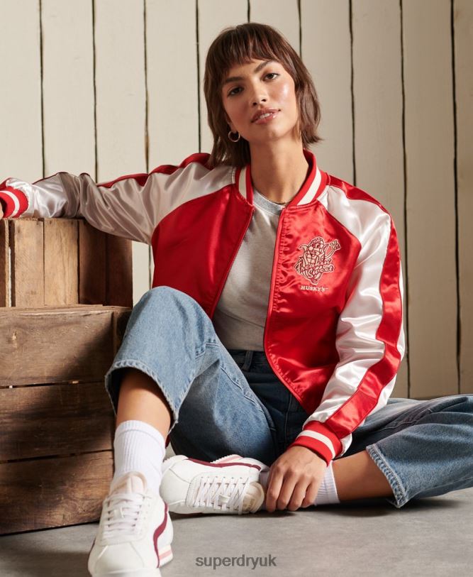 Suika Jacket Women Red Clothing Superdry 66N8N5522