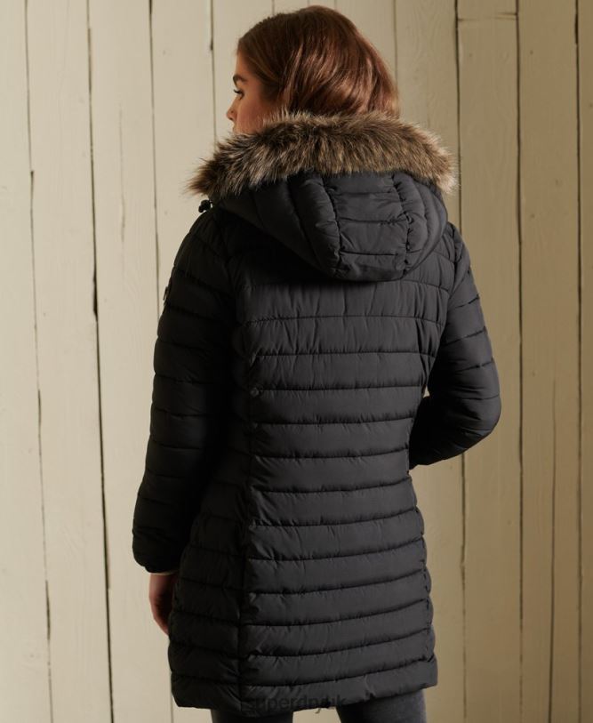 Super Fuji Jacket Women Black Clothing Superdry 66N8N3847