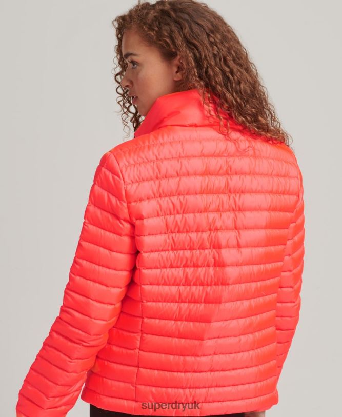 Tech Core Down Jacket Women Coral Clothing Superdry 66N8N3714