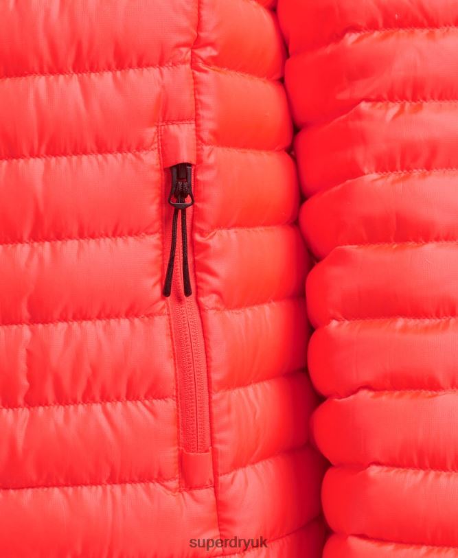 Tech Core Down Jacket Women Coral Clothing Superdry 66N8N3714