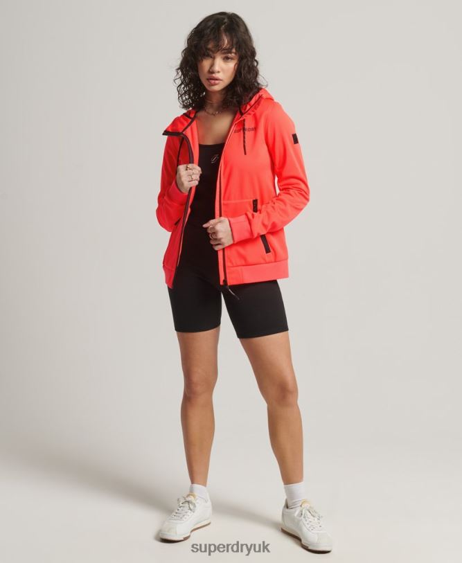 Tech Softshell Jacket Women Coral Clothing Superdry 66N8N5597