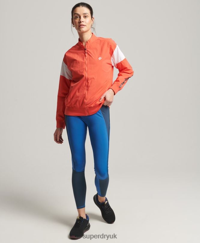 Train Oversized Bomber Jacket Women Coral Clothing Superdry 66N8N5489
