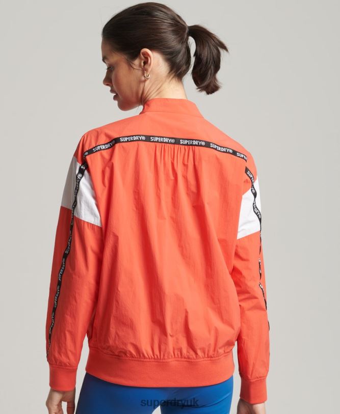 Train Oversized Bomber Jacket Women Coral Clothing Superdry 66N8N5489
