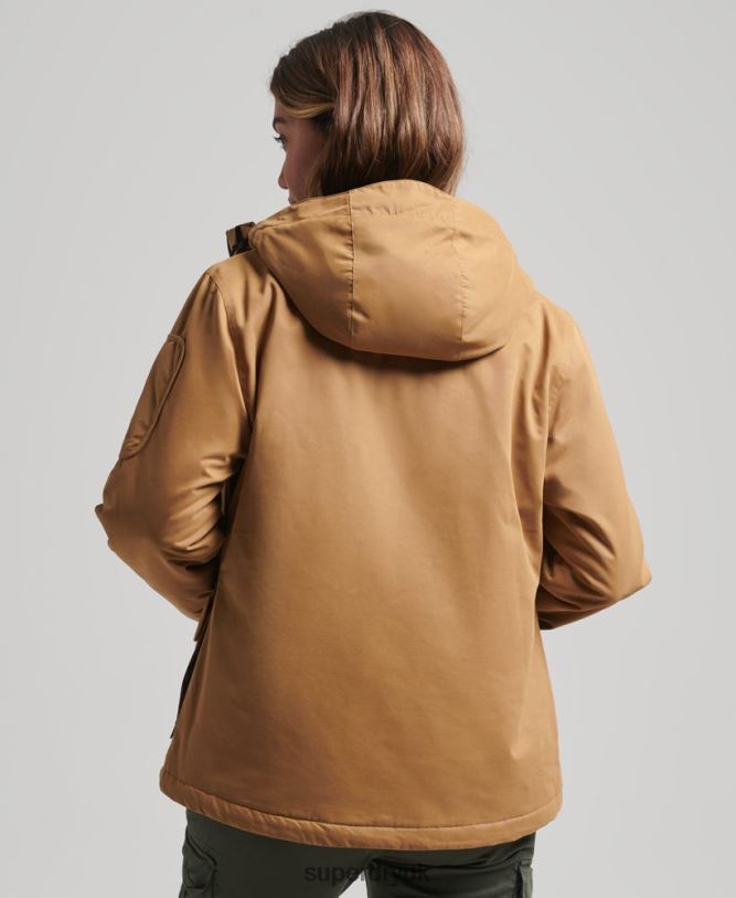 Ultimate Microfibre SD-Wind Jacket Women Brown Clothing Superdry 66N8N5611