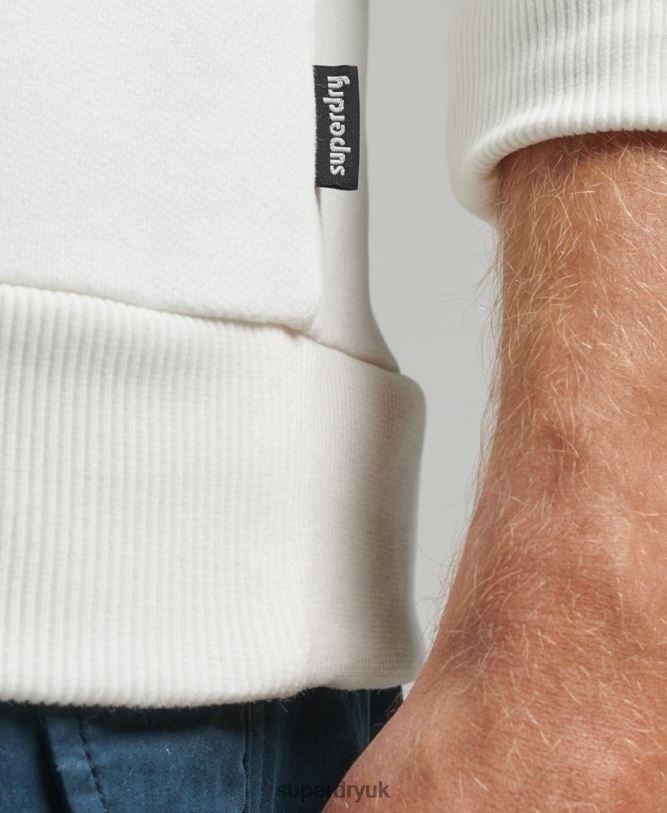 Vintage Cooper Classic Crew Sweatshirt Men Cream Clothing Superdry 66N8N724