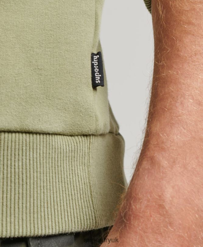 Vintage Cooper Classic Crew Sweatshirt Men Green Clothing Superdry 66N8N736