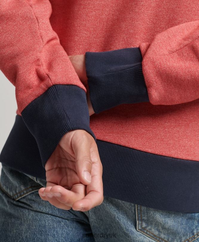 Vintage Cooper Classic Crew Sweatshirt Men Red Clothing Superdry 66N8N5224