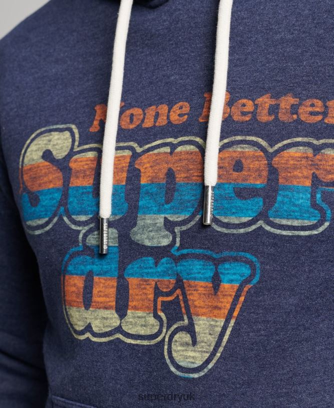 Vintage Cooper Classic Hoodie Men Navy Clothing Superdry 66N8N599