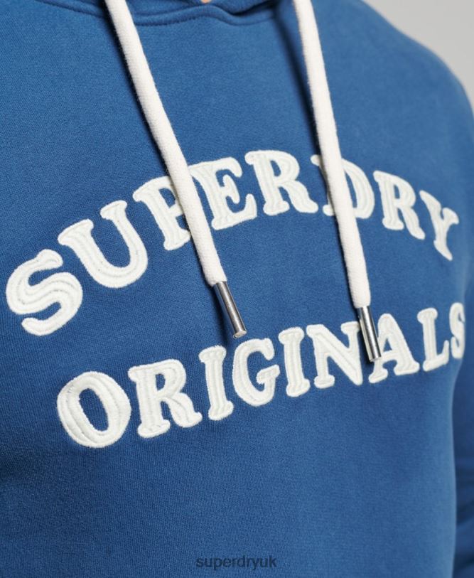 Vintage Cooper Classic Hoodie Men Navy Clothing Superdry 66N8N682