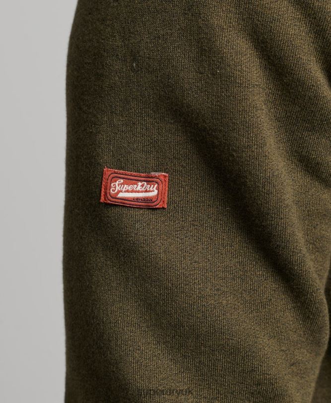 Vintage Core Logo Classic Hoodie Men Green Clothing Superdry 66N8N659