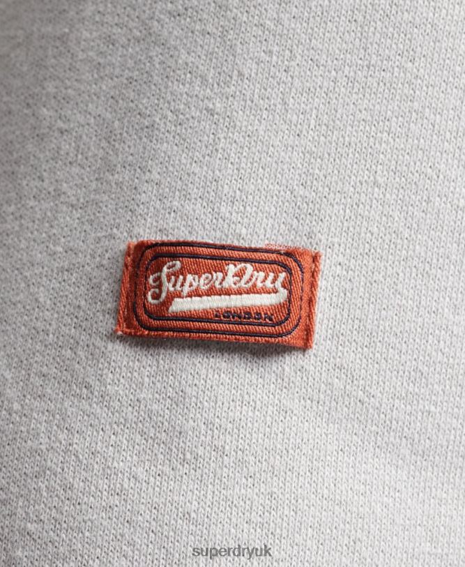 Vintage Core Logo Classic Hoodie Men Grey Clothing Superdry 66N8N531