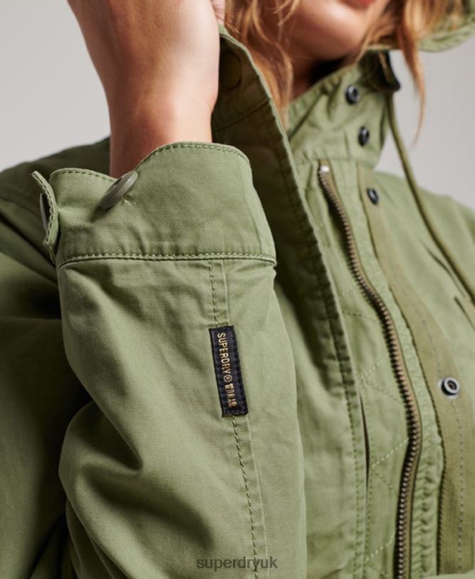 Vintage Field Parka Women Khaki Clothing Superdry 66N8N3513