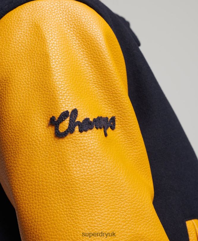 Vintage Mixed Varsity Bomber Women Navy Clothing Superdry 66N8N5553