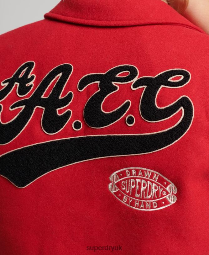 Vintage Mixed Varsity Bomber Women Red Clothing Superdry 66N8N5423