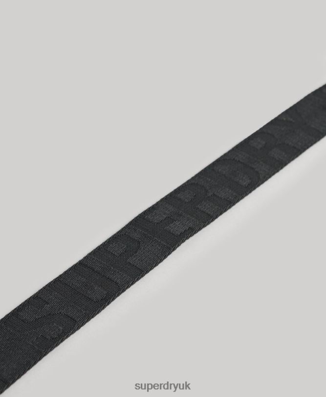 Webbing Belt Women Black Accessories Superdry 66N8N1612