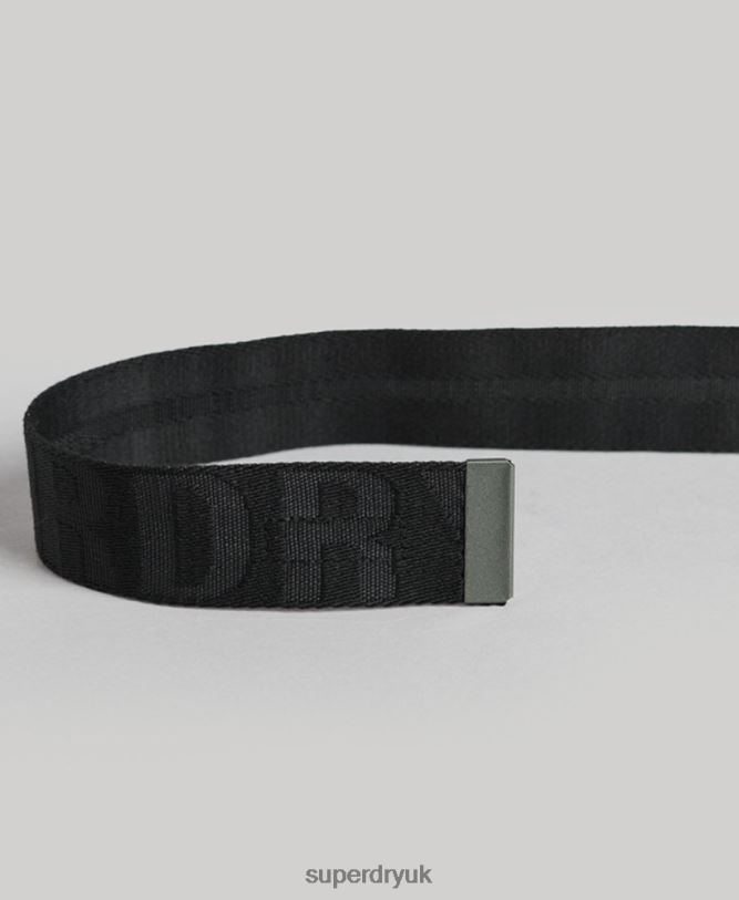 Webbing Belt Women Black Accessories Superdry 66N8N1612