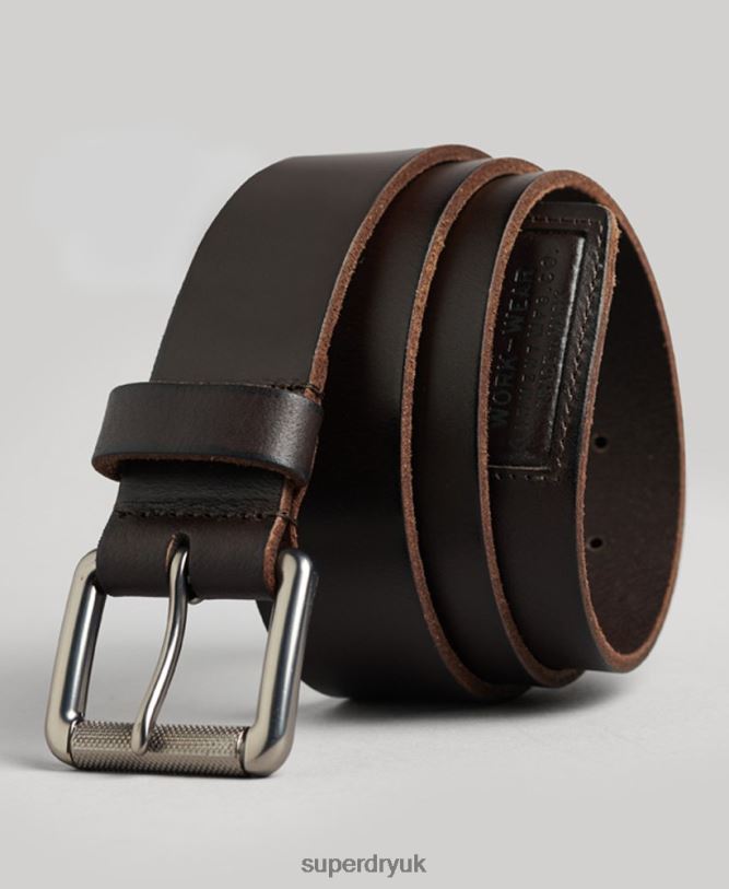 Badgeman Belt Men Brown Accessories Superdry 66N8N1593