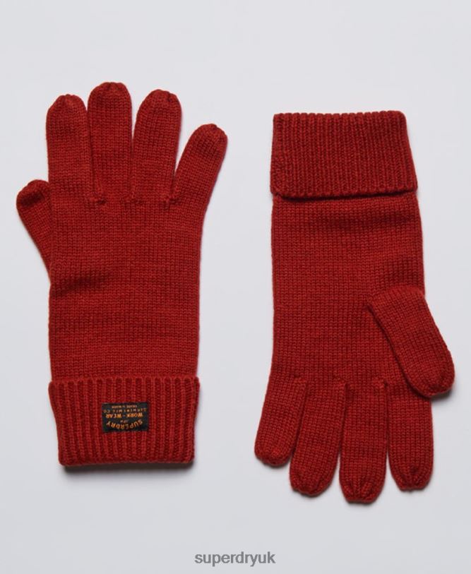 Radar Gloves Men Red Accessories Superdry 66N8N6392