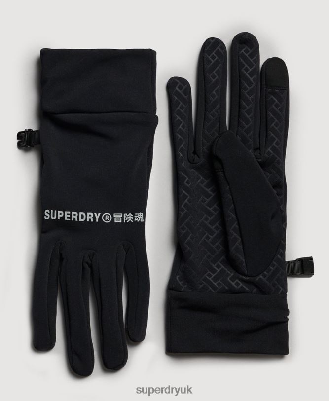 Snow Glove Liners Men Black Accessories Superdry 66N8N1392