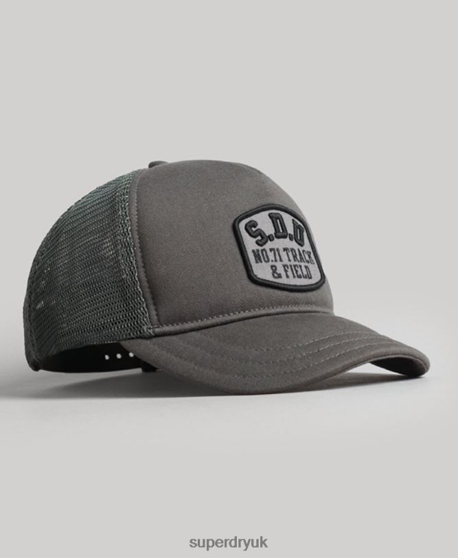 Classic Trucker Cap Men Dark Grey Accessories Superdry 66N8N1603