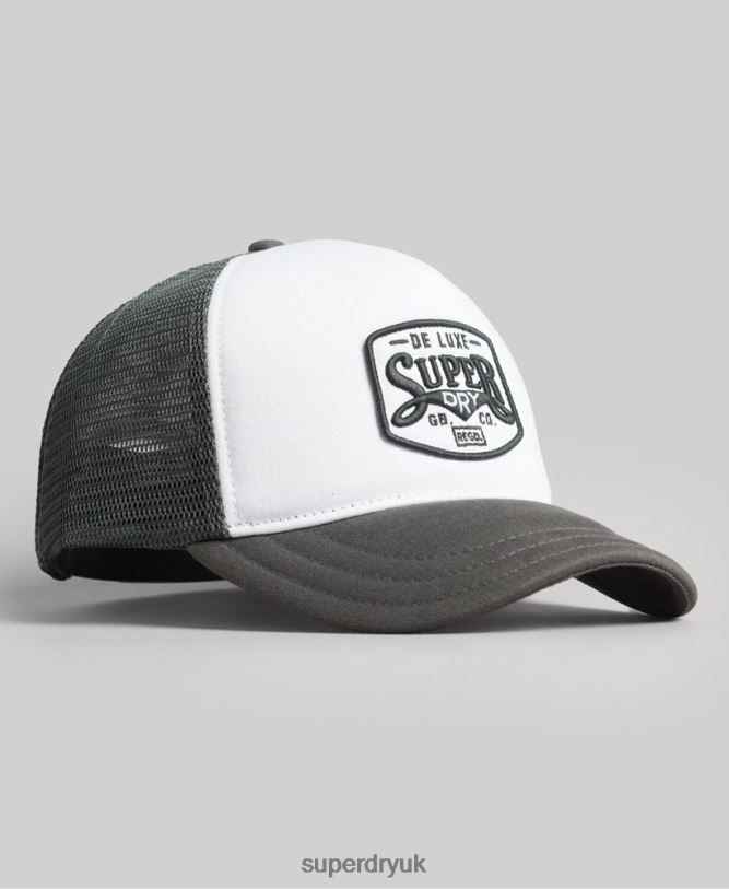 Classic Trucker Cap Men White Accessories Superdry 66N8N1594