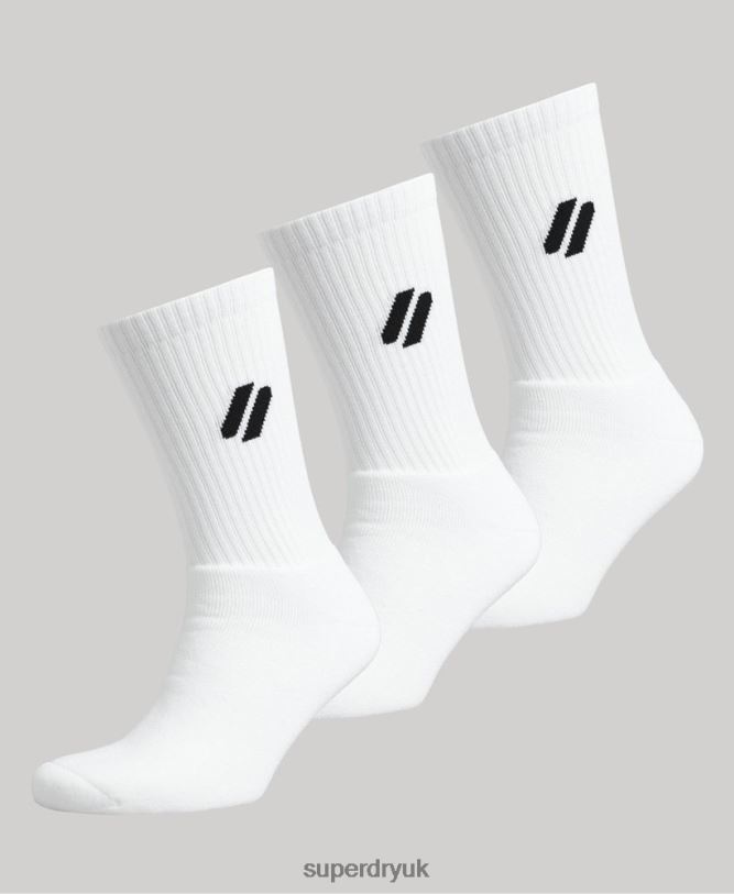 Coolmax Crew Socks Men White Accessories Superdry 66N8N1431