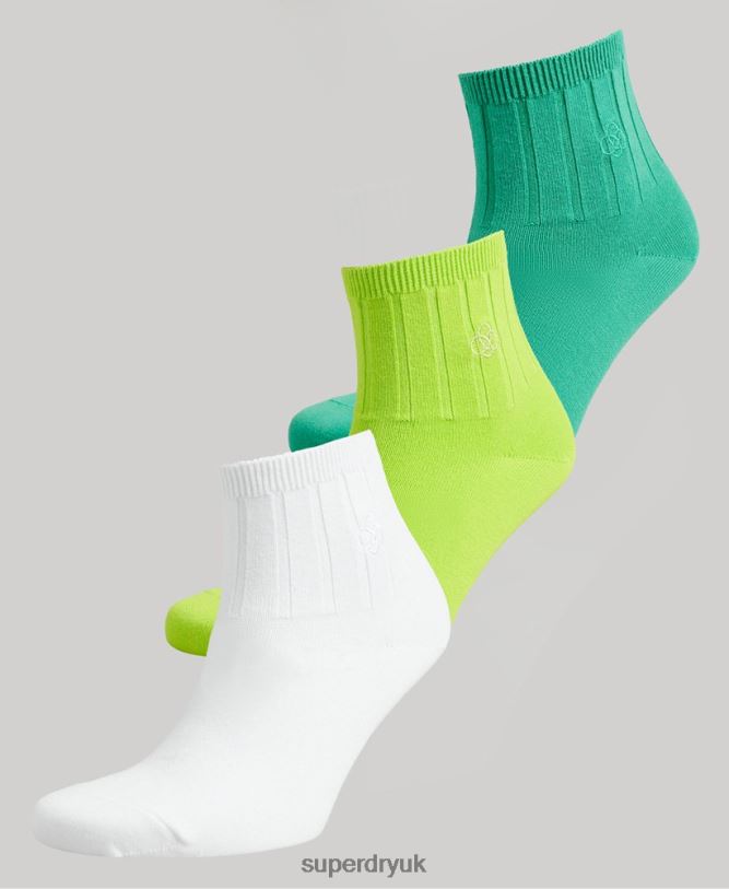 Organic Cotton Ankle Sock Pack Men Multi Accessories Superdry 66N8N1721