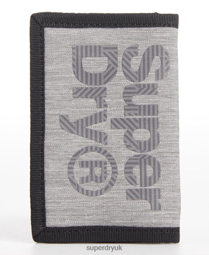 Logo Wallet Men Grey Accessories Superdry 66N8N6442