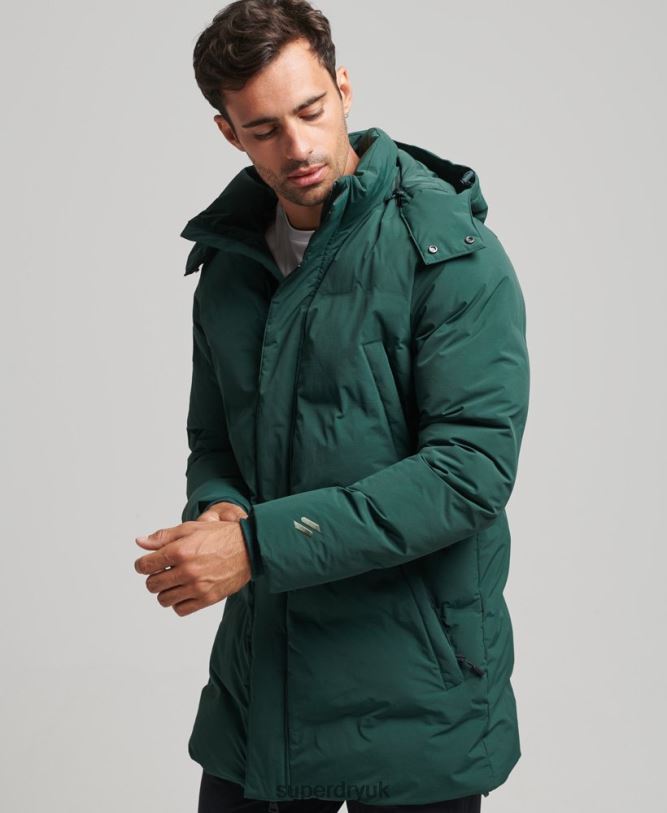 Boxy Puffer Coat Men Green Clothing Superdry 66N8N4543