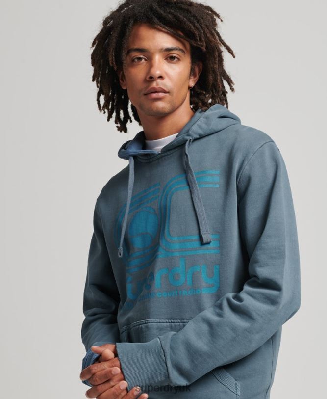 Athletic Club Hoodie Men Navy Clothing Superdry 66N8N5225